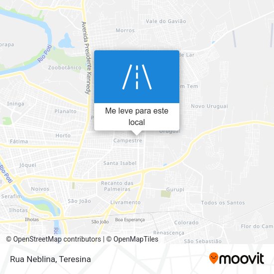 Rua Neblina mapa