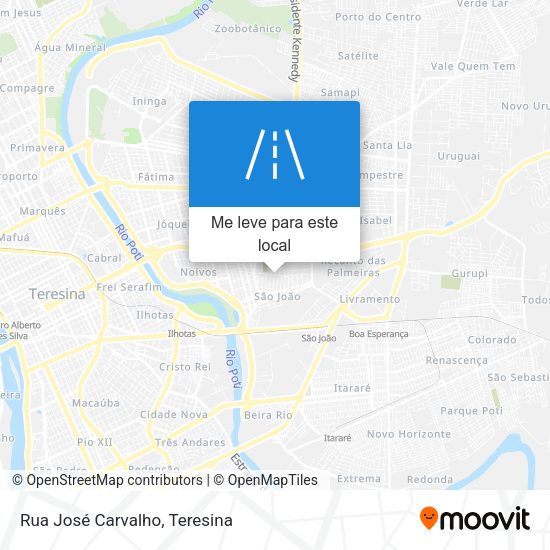 Rua José Carvalho mapa