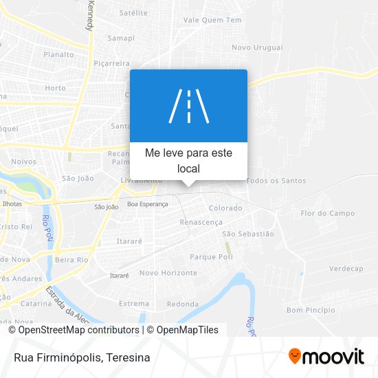 Rua Firminópolis mapa