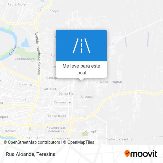 Rua Aloande mapa