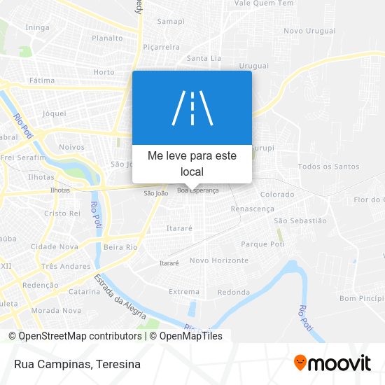 Rua Campinas mapa