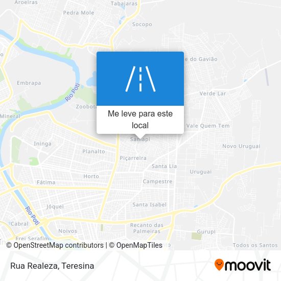 Rua Realeza mapa