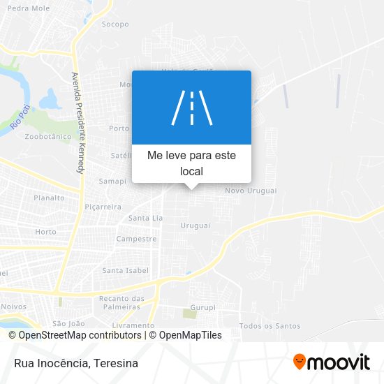 Rua Inocência mapa