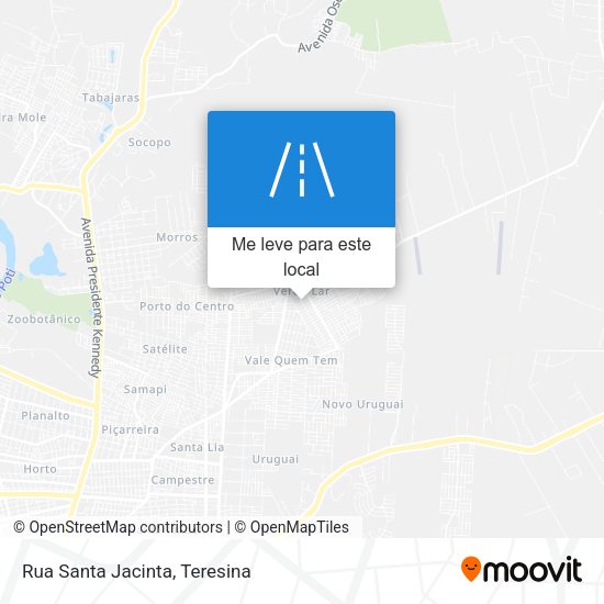 Rua Santa Jacinta mapa