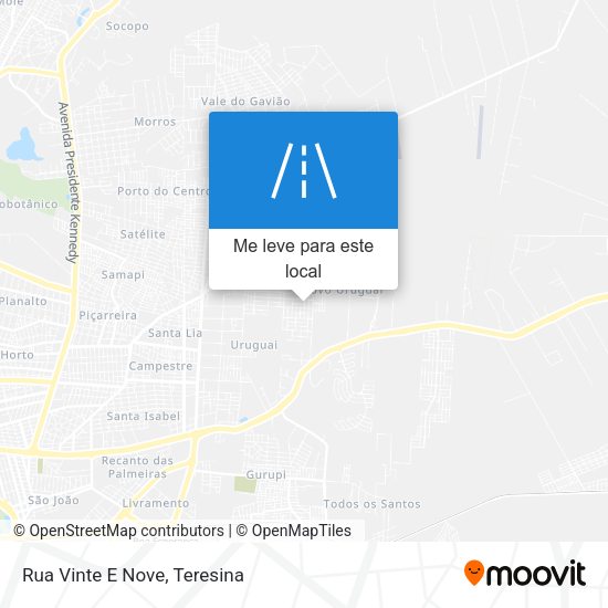 Rua Vinte E Nove mapa