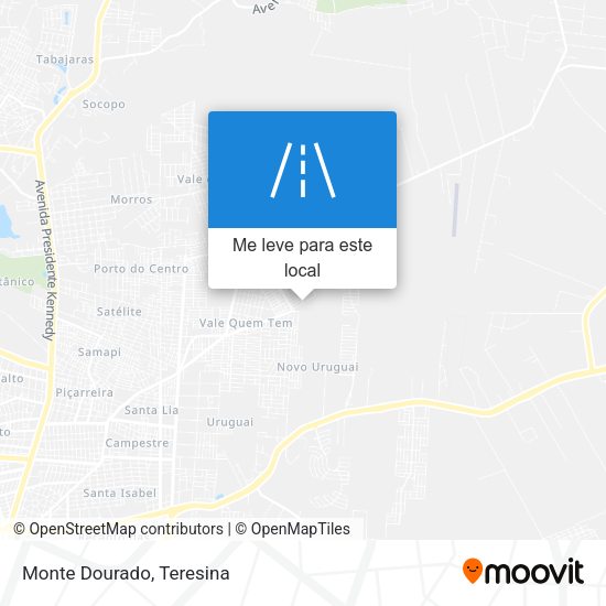 Monte Dourado mapa