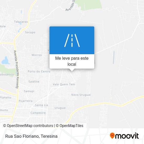 Rua Sao Floriano mapa