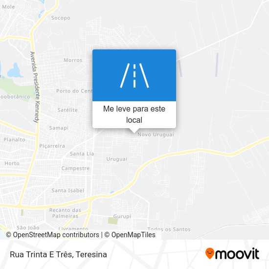 Rua Trinta E Três mapa
