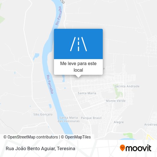 Rua João Bento Aguiar mapa