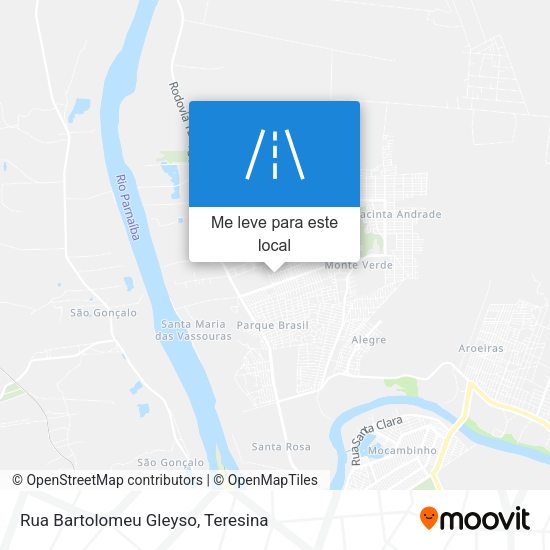 Rua Bartolomeu Gleyso mapa