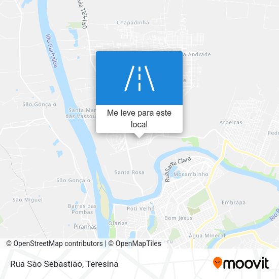 Rua São Sebastião mapa