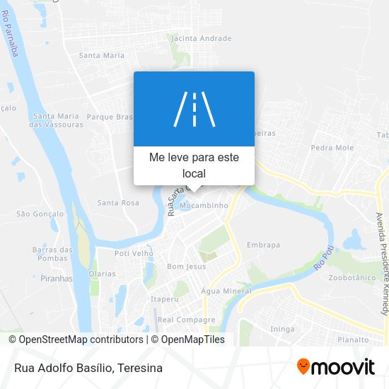 Rua Adolfo Basílio mapa