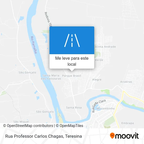 Rua Professor Carlos Chagas mapa