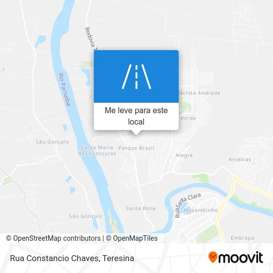 Rua Constancio Chaves mapa