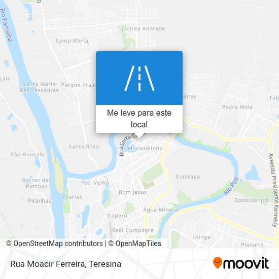 Rua Moacir Ferreira mapa