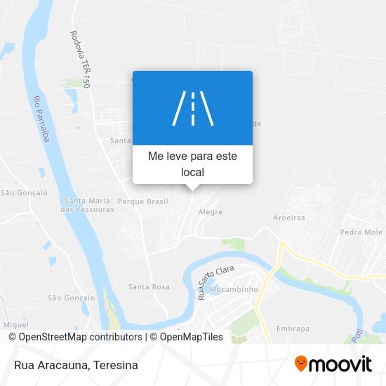 Rua Aracauna mapa