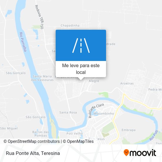 Rua Ponte Alta mapa