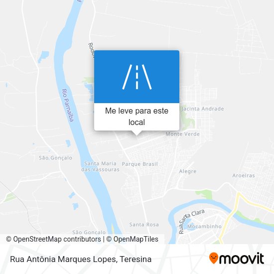 Rua Antônia Marques Lopes mapa