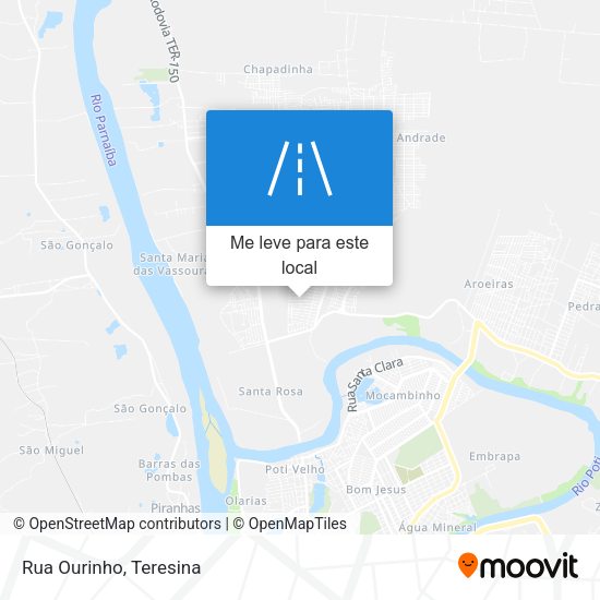 Rua Ourinho mapa