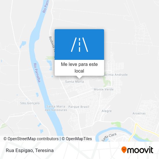 Rua Espigao mapa