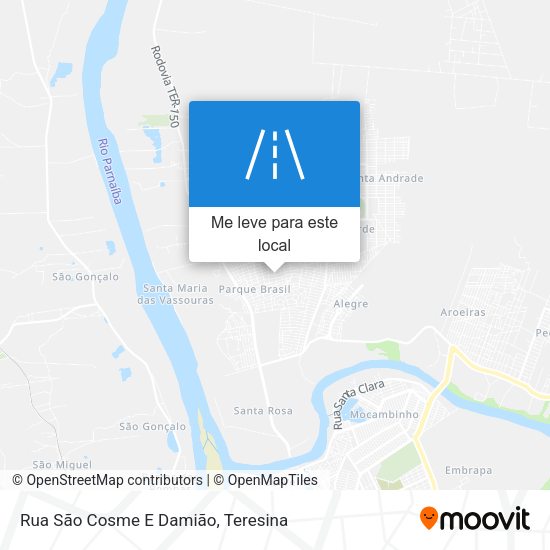 Rua São Cosme E Damião mapa