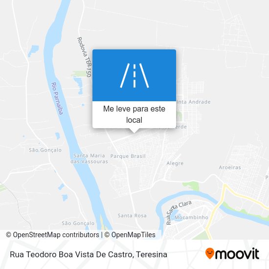 Rua Teodoro Boa Vista De Castro mapa
