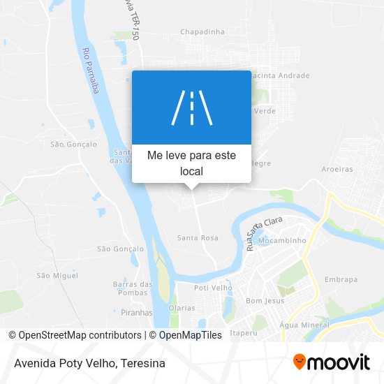 Avenida Poty Velho mapa