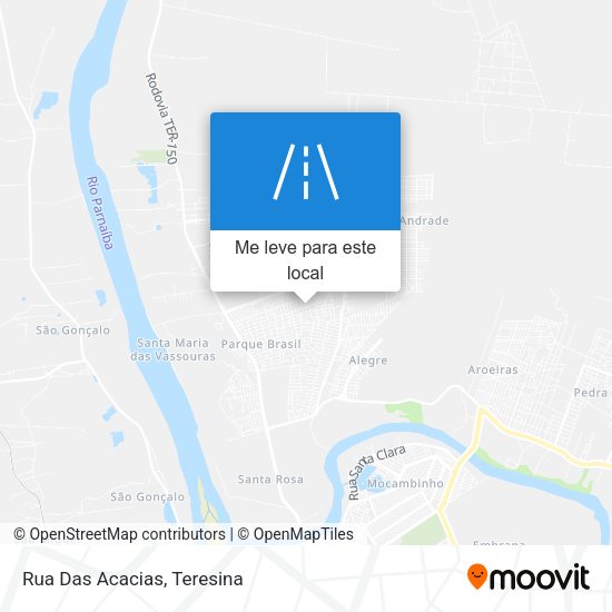 Rua Das Acacias mapa