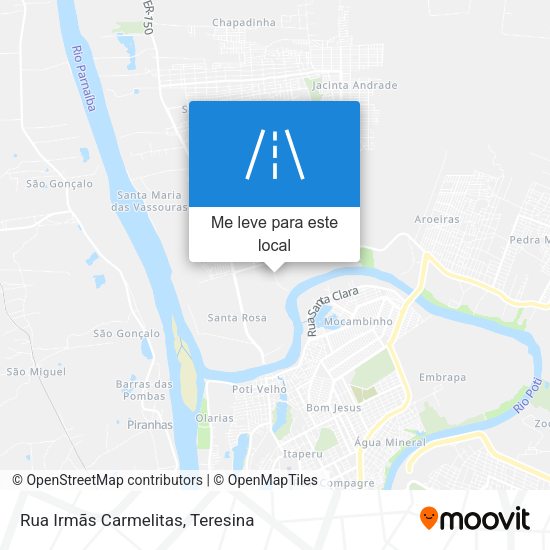 Rua Irmãs Carmelitas mapa