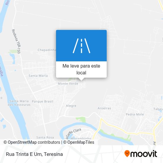 Rua Trinta E Um mapa