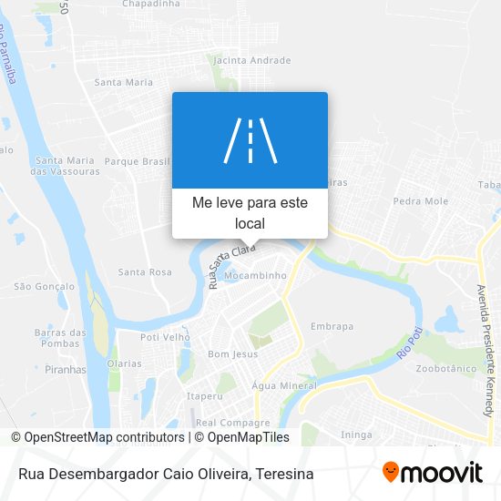 Rua Desembargador Caio Oliveira mapa