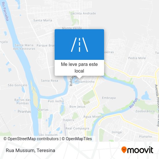 Rua Mussum mapa