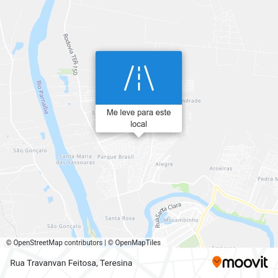 Rua Travanvan Feitosa mapa