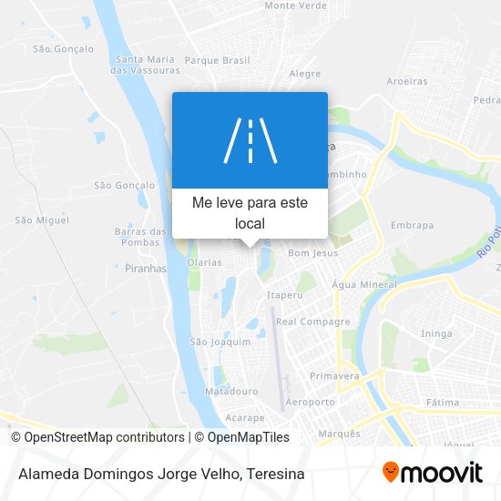 Alameda Domingos Jorge Velho mapa