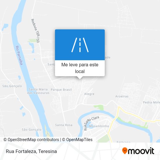 Rua Fortaleza mapa