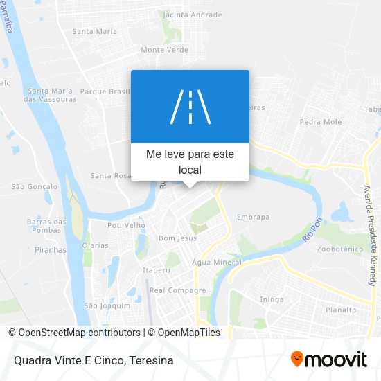 Quadra Vinte E Cinco mapa