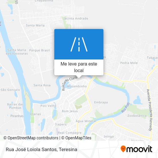 Rua José Loiola Santos mapa