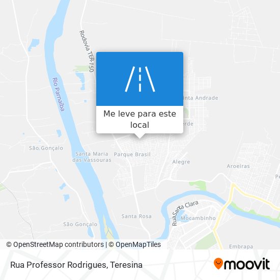 Rua Professor Rodrigues mapa