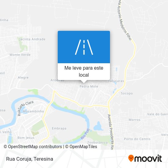 Rua Coruja mapa