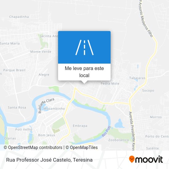 Rua Professor José Castelo mapa