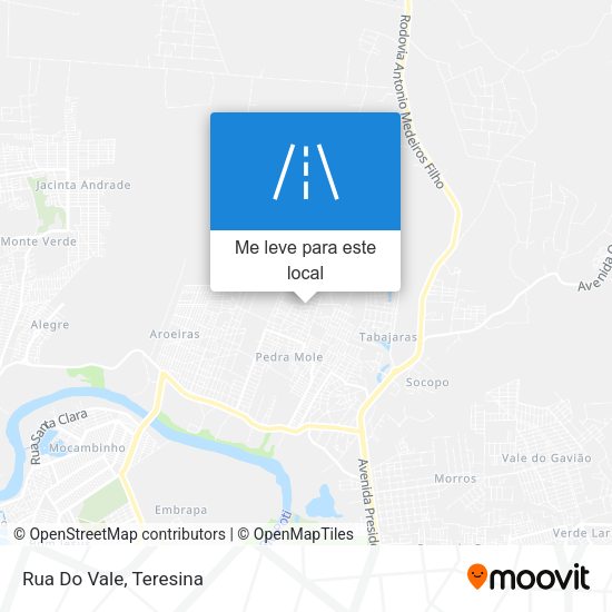 Rua Do Vale mapa