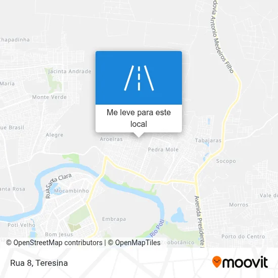 Rua 8 mapa