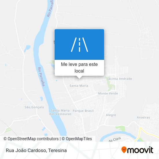 Rua João Cardoso mapa