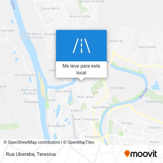 Rua Uberaba mapa