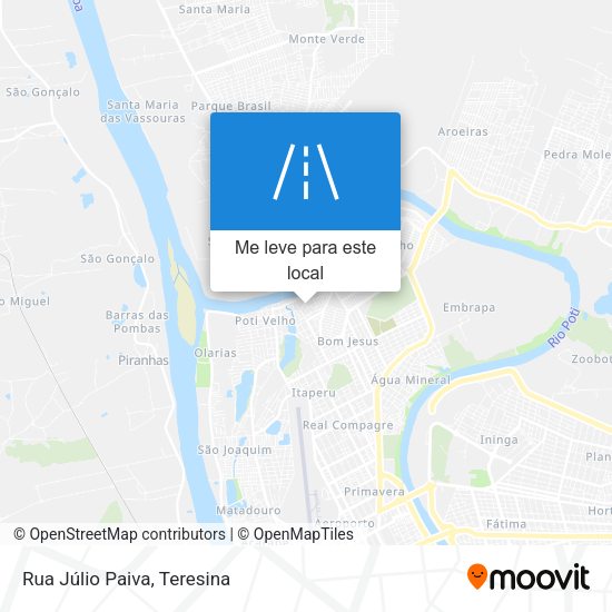 Rua Júlio Paiva mapa