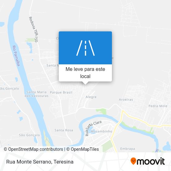 Rua Monte Serrano mapa