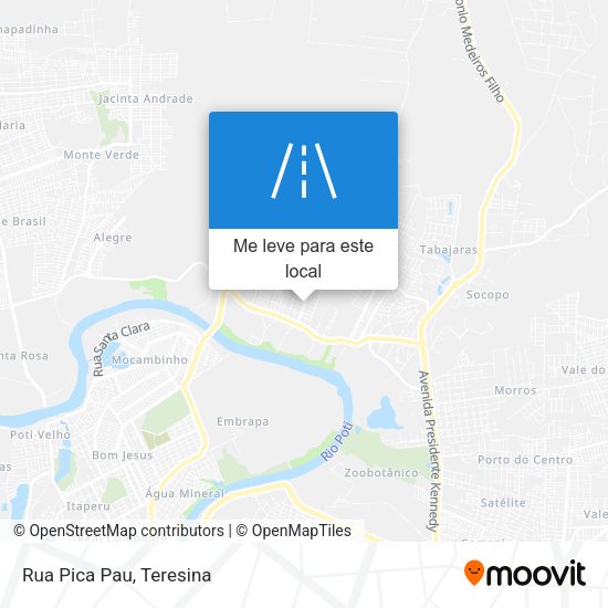 Rua Pica Pau mapa