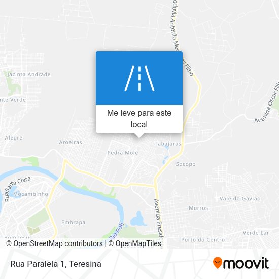 Rua Paralela 1 mapa