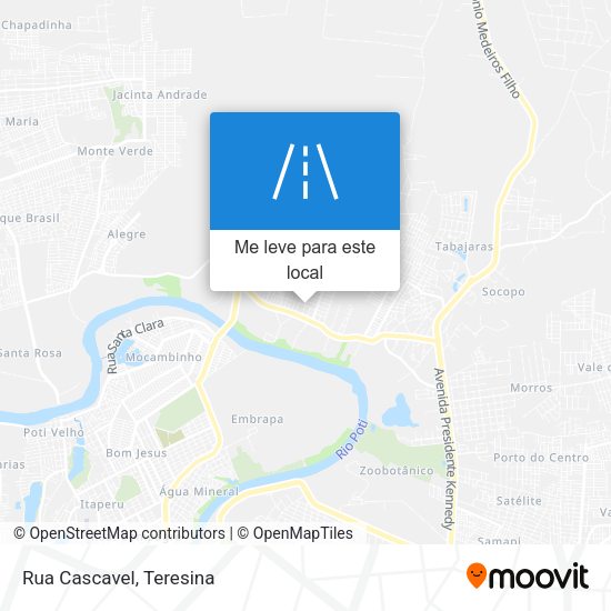 Rua Cascavel mapa