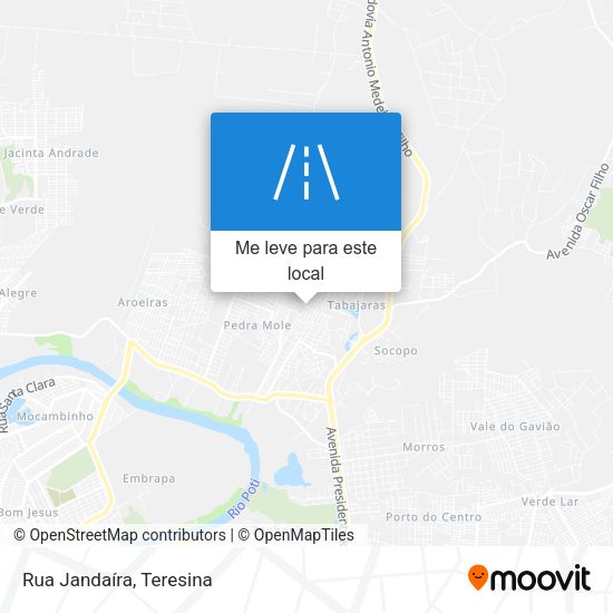 Rua Jandaíra mapa